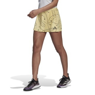 adidas Tennisrock Club Graphic Aeroready (integrierte Tight mit Balltaschen) gelb Damen
